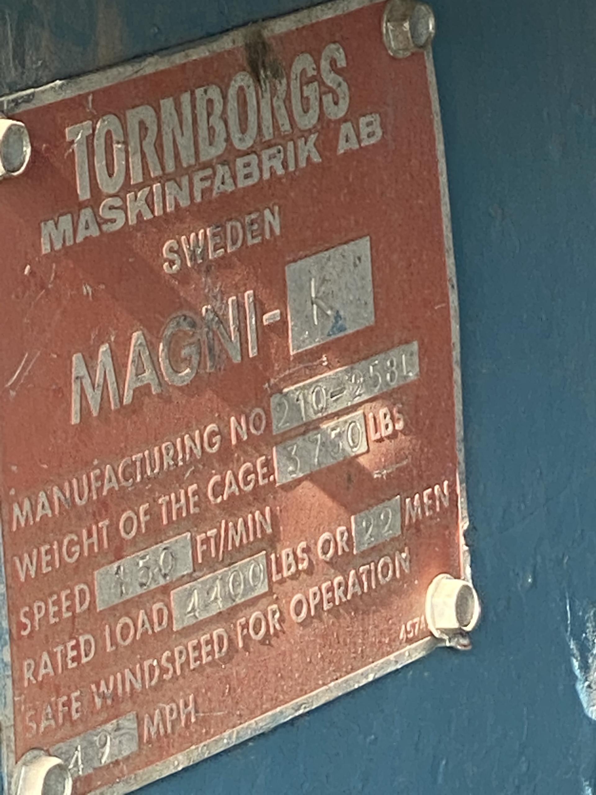Tornborgs Magni-K Construction Hoists [3 Available]
