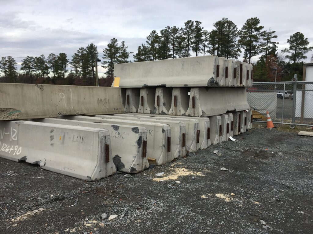 12 Foot Concrete Traffic Barrier Sections [41 Available]