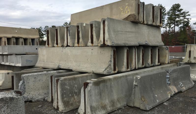 12 Foot Concrete Traffic Barrier Sections [41 Available] full