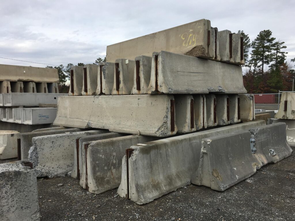 12 Foot Concrete Traffic Barrier Sections [41 Available]