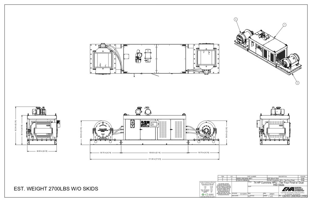 Pullmaster H50 Skided Winch Pack